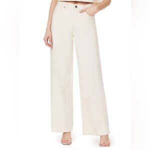 Habitual Denver Women's Cream Wide-Leg Jeans size 26 waist